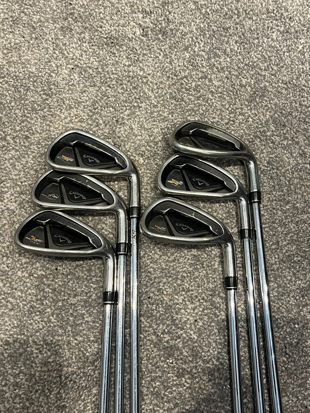 Callaway X2 Hot Irons, 5-PW, Stiff Shafts
